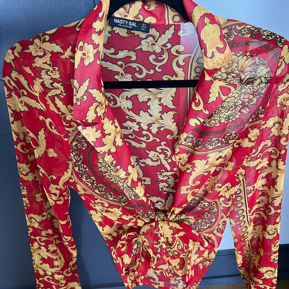 Nastygal Printed Top
